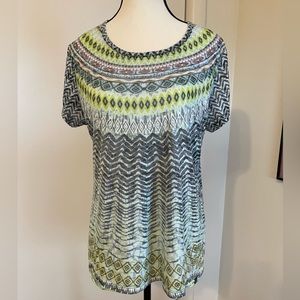 PrAna Sol XL Tee-shirt Short Sleeve Round Neck Pullover